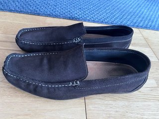 Mocasines de ante marrón