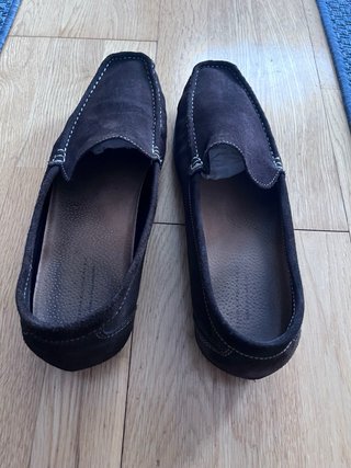 Mocasines de ante marrón