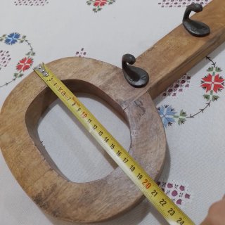 Perchero Llave Madera Rústico 5 Ganchos