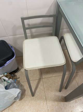 Mesa de cocina cristal con 4 sillas