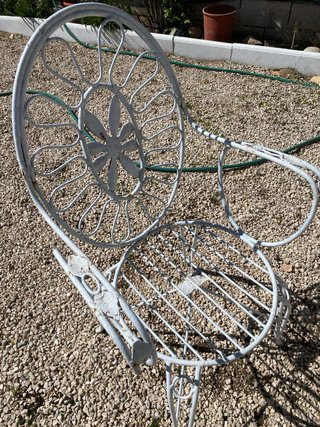 Sillas de jardín antiguas de metal