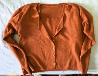 Twin Set Cardigan + Maglia Arancione