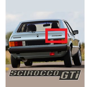 VW SCIROCCO MK1 EMBLEMA TRASERO (VARIAS VERSIONES)