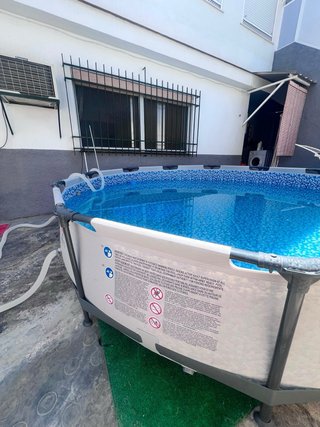 Piscina desmontable metal y plástico