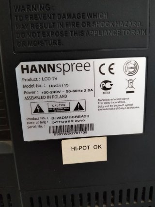 Televisor Hannspree Negro 28 Pulgadas