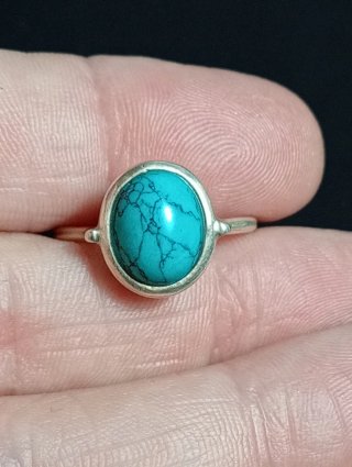 Anillo Plata Ley Turquenita
