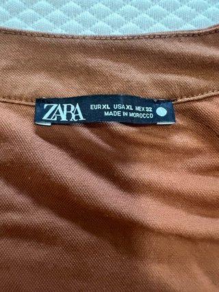 Camisa Zara manga larga cuello pico