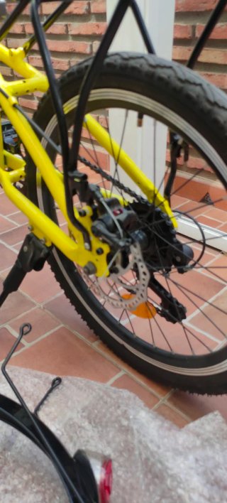 Bicicleta Plegable Amarilla