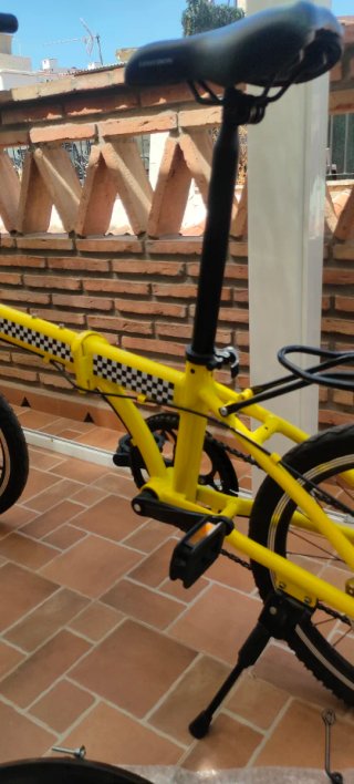 Bicicleta Plegable Amarilla