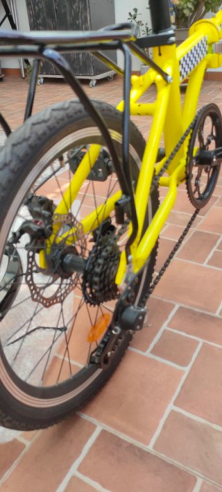 Bicicleta Plegable Amarilla