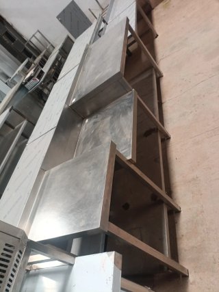 MUEBLE ACERO COCINA INDUSTRIAL 2.5 M MIRA MI PERFI