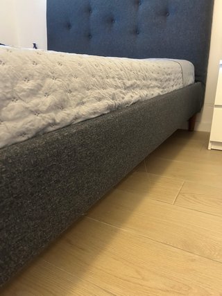 Cama y Colchón Matrimonio Gris IKEA como NUEVA