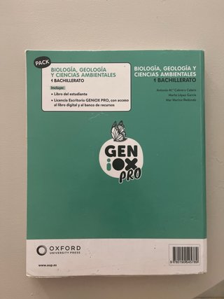 Biología, Geología y CC. Ambientales 1º Bachill...