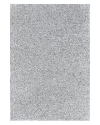 Alfombra grande rectangular gris claro 200x275cm
