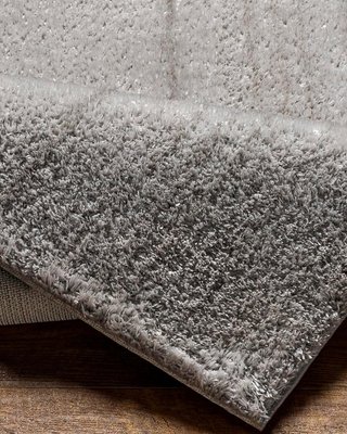 Alfombra grande rectangular gris claro 200x275cm