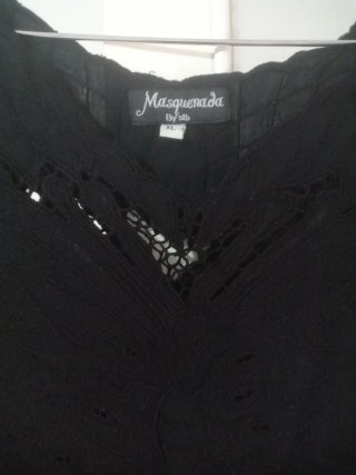 Blusa negra Magnifique talla única