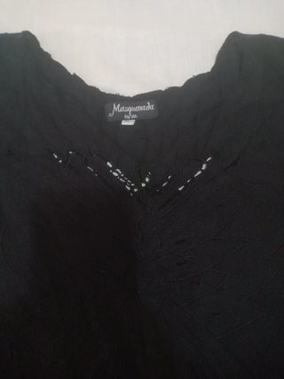 Blusa negra Magnifique talla única