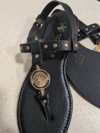 Sandalias Polo Club Negras Talla 39