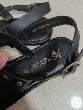Sandalias Polo Club Negras Talla 39