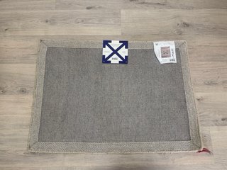 Alfombra Off-White flechas beige 90x60