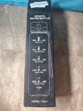 Botella de agua deportiva rosa