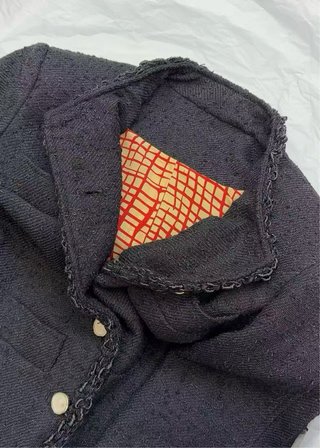 Chaqueta Chanel Tweed Negra y Blanca
