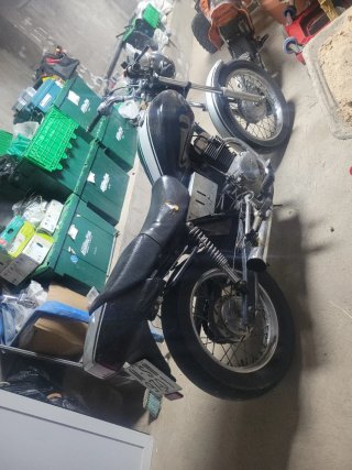 Honda CB 250 Negra y Blanca