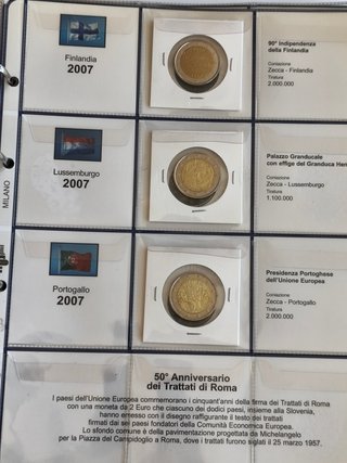 Busta MasterPhil 2 Euro Commemorativi 2007