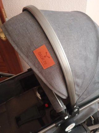 Carro de bebé 2 piezas gris