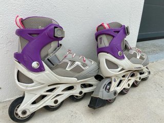 Patines en línea morados y grises 35-38