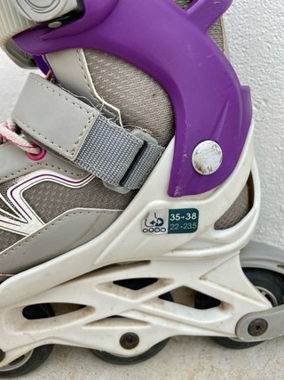 Patines en línea morados y grises 35-38