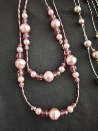 Lote Bisutería: 3 Collares y Pendientes