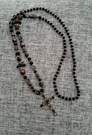 Collar Bolas Doradas y Marrones