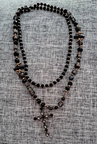 Collar Bolas Doradas y Marrones