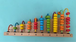 Ábaco de madera educativo