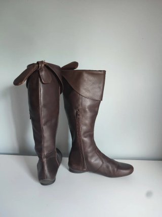 Botas altas piel marrones T37