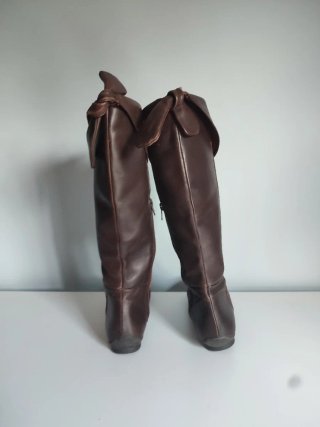Botas altas piel marrones T37