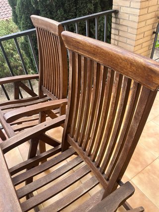 Sillones Teca Exterior Abatibles