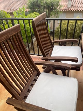 Sillones Teca Exterior Abatibles