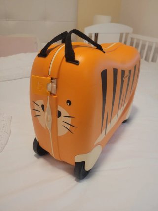 Maleta Infantil Samsonite Naranja Tigre