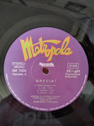 Stefano Torossi / Semiranis - Grecia! -Vinile raro