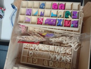 Letras de madera para manualidades
