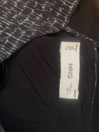 Top tirantes Mango negro y blanco