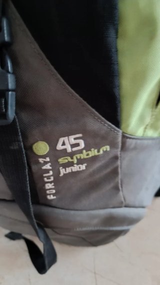 Mochila senderismo Quechua 45L gris/verde