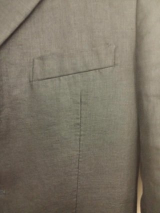 Completo lino nero giacca e pantalone