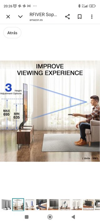 Soporte TV Rfiver Universal 20-65 Pulgadas