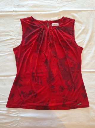 Top Calvin Klein Rojo Estampado
