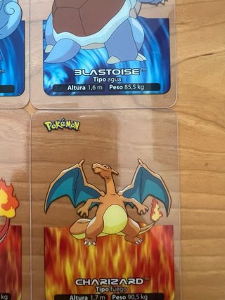 Lamincards Pokémon (Bulbasaur, Charmander, etc.)