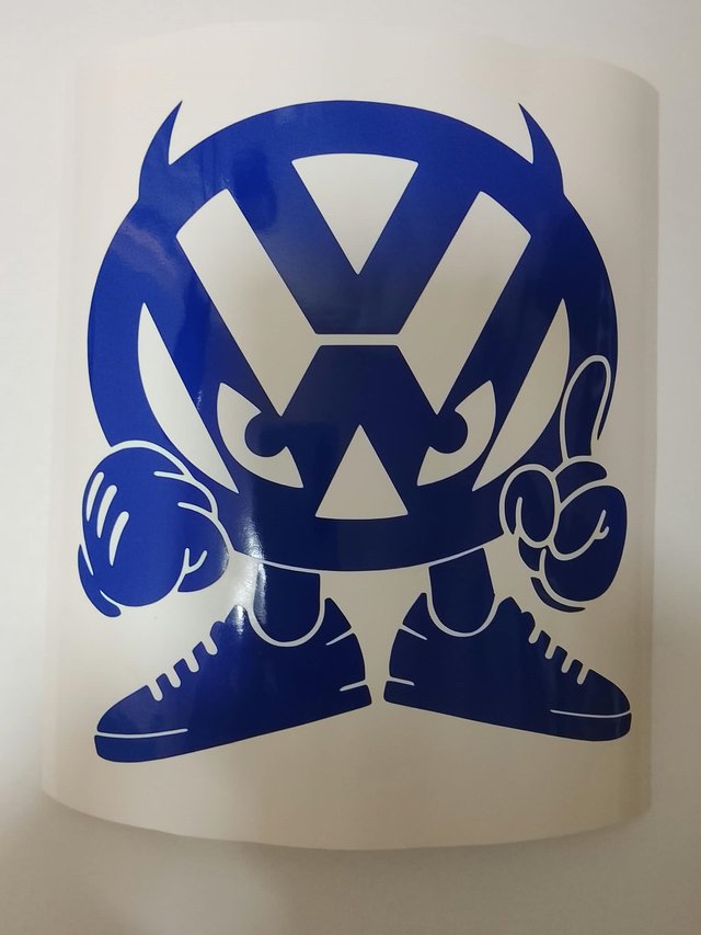 Pegatina URBAN VolksWagen 15cm x 14cm vinilo corte