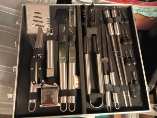 Kit Utensilios Barbacoa BBQ Metal